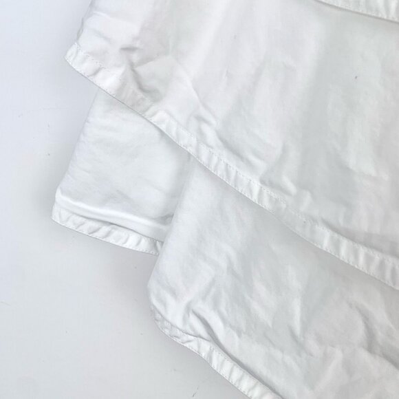 Louis Vuitton White Tiered Ruffle Skirt With Back Zipper Closure Size 40 Made In - Picture 4 of 8